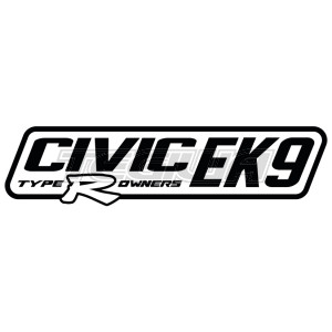 MEGA DEALS - CIVIC EK9 TYPE R OWNERS OFFICIAL STICKER DECAL 6INCH WHITE PAIR