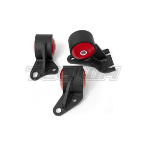 MEGA DEALS - Innovative Mounts 88-91 Civic/CRX Replacement Mount Kit (D-Series/Cable) - 60A - (Red/Up To 250HP)