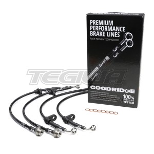 GOODRIDGE FULL STAINLESS STEEL BRAIDED BRAKE LINE HOSES SET HONDA CIVIC TYPE R FN2 07-11