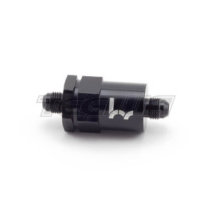 Hybrid Racing Black Inline Fuel Filter -6AN to -6AN Universal