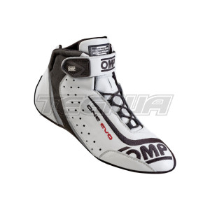 OMP ONE EVO IC/80602047 Shoes FIA White/Black Size 47 - CLEARANCE