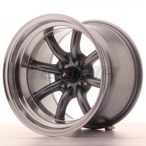MEGA DEALS - JAPAN RACING JR19 Alloy Wheel 15x10.5 ET-32 4x100 Gun Metal 73.1mm CB