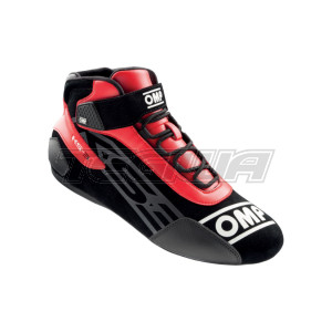 MEGA DEALS - OMP KS-3 Karting Boots Red/Black - EU Size 46