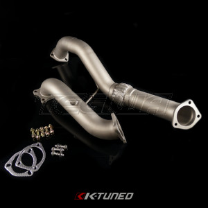 K-Tuned 3in Downpipe 300 Stainless Steel B-Stock 16+ Civic Turbo