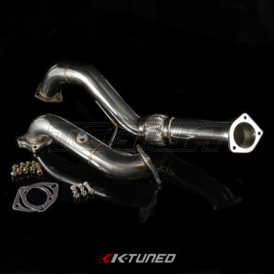 K-Tuned 3in Downpipe 304 Stainless Steel 16+ Civic Turbo