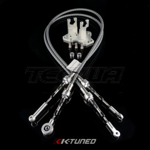 K-Tuned H/F Series Cable Bracket with Race-Spec Shifter Cables - To use RSX Style Shifter