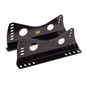 OMP Couple Of Seat Brackets With Lateral Attachments Steel Thick 3mm Black