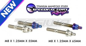 SpeedFactory Titanium Exhaust or Intake Manifold Stud Kit - M8x1.25x55mm - 10pcs - B,D,F,H,J Series - BURNT 