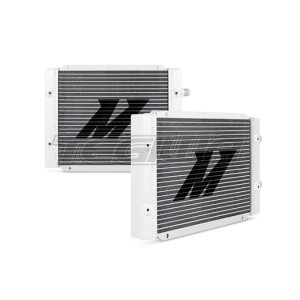 MEGA DEALS - Mishimoto Universal 25 Row Dual Pass Oil Cooler Silver