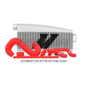 Mishimoto Top Mount Intercooler Kit Subaru Impreza WRX/STI 02-07 Silver with Red Hoses