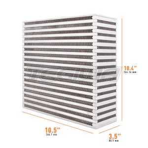 Mishimoto Universal Air-to-Air Race Intercooler Core 10.50in x 10.40in x 3.50in