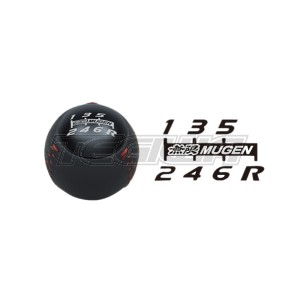 MUGEN LEATHER GEAR SHIFT KNOB BLACK