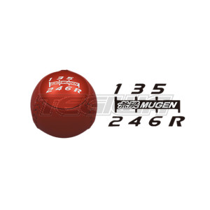MUGEN LEATHER GEAR SHIFT KNOB RED