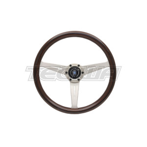 Nardi ND Classic 360mm Wood Steering Wheel White Spokes Visible Screws