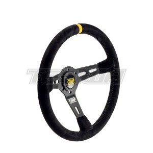 OMP RS Steering Wheel Black Yellow 350mm