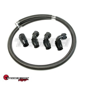 SPEEDFACTORY -16AN RACE RADIATOR HOSE & FITTING KIT - UNIVERSAL