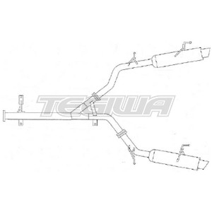 Revel Medallion Touring-S Silenced Exhaust System Mitsubishi 3000GT VR4 90-99