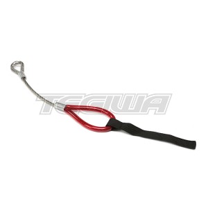 TEGIWA FIA/MSA HEAVY DUTY WIRE TOW EYE LOOP RACE RALLY CAR RED