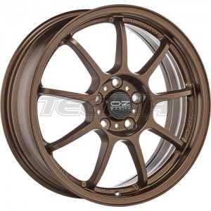 MEGA DEALS - OZ RACING ALLEGGERITA HLT 4F MATT BRONZE ALLOY WHEEL 17X7 ET37 4X100