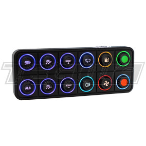 Link Engine Management 12 key (2x6) CAN Keypad with interchangeable 15mm inserts (sold separately)