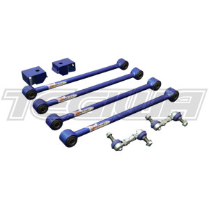 HARDRACE ADJUSTABLE REAR LATERAL ARMS AND DROP LINKS  WITH HARDENED RUBBER BUSHES 8PC SET SUBARU IMPREZA GC