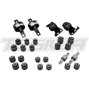 HARDRACE HARDENED RUBBER COMPLETE ARM BUSHES SET USDM JDM 26PC SET HONDA CIVIC EG 92-96