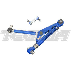 HARDRACE ADJUSTABLE FRONT LOWER CONTROL ARMS AND DROP LINKS  V2 WITH SPHERICAL BEARINGS 4PC SET NISSAN 200SX S14 SILVIA S15