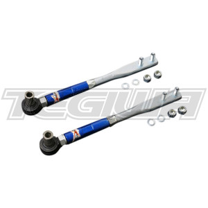 HARDRACE ADJUSTABLE HIGH ANGLE FRONT TENSION ROD WITH SPHERICAL BEARINGS 2PC SET NISSAN 200SX S13 