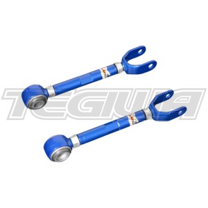 HARDRACE ADJUSTABLE REAR TRACTION ROD WITH HARDENED RUBBER BUSHES 2PC SET NISSAN 370Z Z34