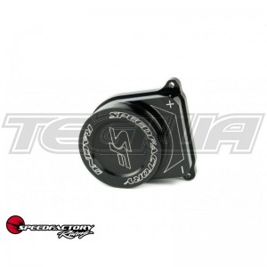 SPEEDFACTORY RACING BILLET GSR DISTIBUTOR CAP BLOCK OFF - BLACK