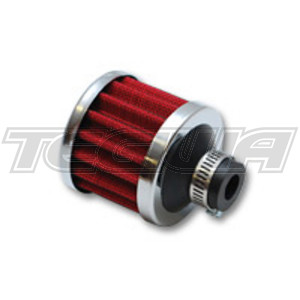 Vibrant Performance Crankcase Breather Filter With Chrome Cap