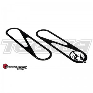 SPEEDFACTORY RACING ALUMINUM REAR BUMPER DIFFUSER - 2PC DESIGN MATTE BLACK