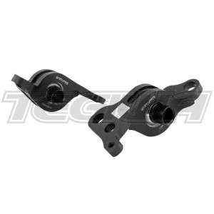 Skunk2 Billet Aluminum Compliance Bracket with Spherical Bearings Black 92-95 Honda Civic Si EG/DC