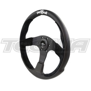 PERSONAL POLE POSITION SUEDE LEATHER STEERING WHEEL 350MM