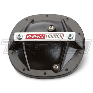 Proform Rear End Cover GM 7.5 Bolt 8.2 8.5 Aluminum Black with Perfect Launch Logo