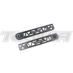 HARDRACE HARDENED RUBBER REAR LOWER CONTROL ARM BLACK HONDA INTEGRA DC5 CRV 02-06