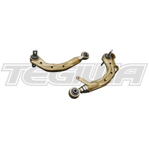 HARDRACE GOLD ADJUSTABLE REAR CAMBER KIT V3 WITH HARDENED RUBBER BUSHES 2PC SET HONDA CIVIC FD SI 06-11