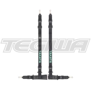 TAKATA DRIFT II 4 POINT HARNESS BOLT-ON BLACK