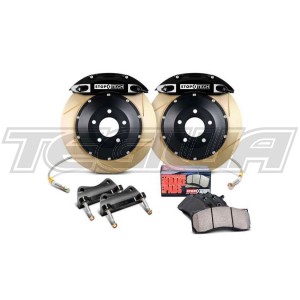MEGA DEALS - StopTech Front Big Brake Kit 2 Piece Rotor 332mm X 32mm Mitsubishi Lancer EVO 7-9 03-06 (Black)