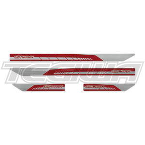 Mugen Door Sill Trim Scuff Plate Set Honda Civic Type R FK8 17-21 - Red