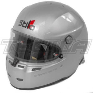 MEGA DEALS - Stilo ST5 FN Composite Helmet - Snell/FIA Approved Silver - XL 61cm