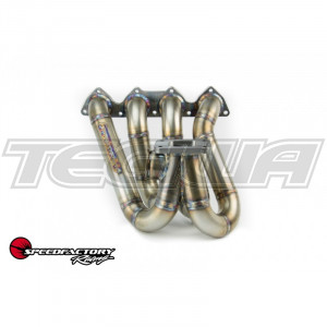 MEGA DEALS - SPEEDFACTORY RACING STAINLESS STEEL TURBO MANIFOLD TOP MOUNT STYLE B-SERIES T3 FLANGE W 44-46MM V-BAND WG