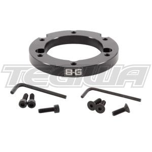 BG Racing Steering Wheel 15mm Eccentric Spacer 6X70 PCD - 10mm Offset (With Screws)