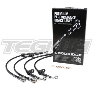 GOODRIDGE FULL STAINLESS STEEL BRAIDED BRAKE LINE HOSES SET HONDA INTEGRA TYPE R DC5 01-06