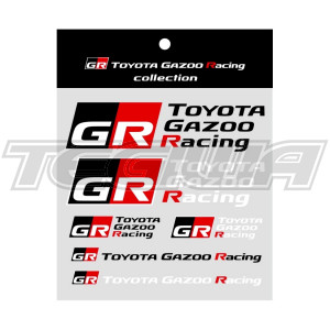 Genuine Toyota Gazoo Racing Logo Sticker Set A GR Yaris 20+