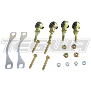 Hardrace Front Upper Arm Bushing-Offset Function Harden Rubber (6 Piece Set) Camber -0.5 degrees, Caster +0.5 degrees Honda Civic EG/DC2