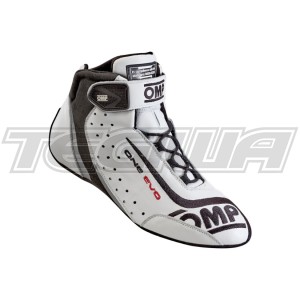 OMP ONE EVO IC/80602046 Shoes FIA White/Black Size 46 - CLEARANCE