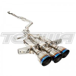 Invidia R400 Gemini Catback Exhaust Triple Burnt Tips Honda Civic Type R FK8 17-21