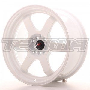 MEGA DEALS - JAPAN RACING JR12 Alloy Wheel 18x9 ET25 5x114.3, 5x120 White 74.1mm CB