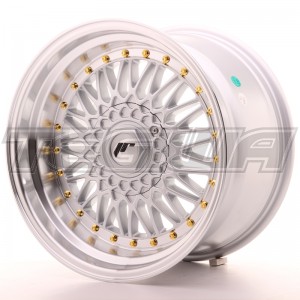 Japan Racing JR9 Alloy Wheel 17x10 - 5x120 / 5x112 - ET20 - Silver + Gold Bolts